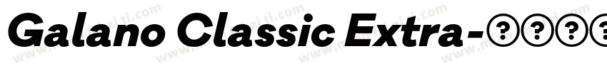 Galano Classic Extra字体转换